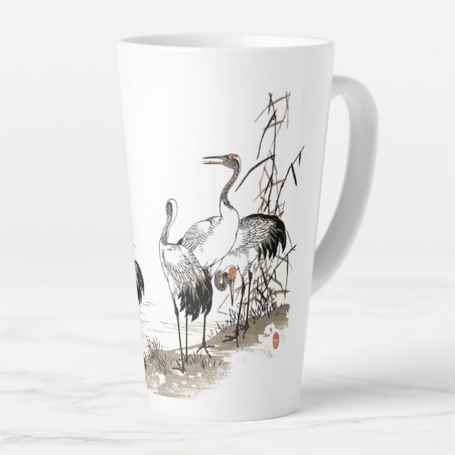 Japon Oiseaux de grue Zones humides animales Mug l (Angle droit)