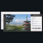 Japon Voyage Passe Voyage Vacances Ticket<br><div class="desc">Carte d'embarquement Japon Voyage Vacances Ticket. Offrez un voyage à votre famille et à vos amis! Facile à personnaliser ! Pour un design personnalisé,  envoyez-moi un message. (Photo de David Edelstein sur Unsplash)</div>