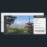 Japon Voyage Passe Voyage Vacances Ticket<br><div class="desc">Carte d'embarquement Japon Voyage Vacances Ticket. Offrez un voyage à votre famille et à vos amis! Facile à personnaliser ! Pour un design personnalisé,  envoyez-moi un message. (Photo de David Edelstein sur Unsplash)</div>