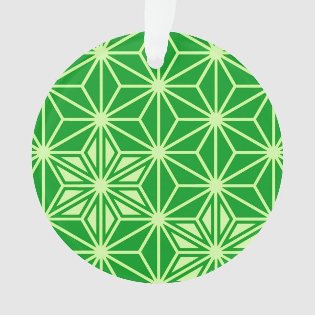 Japonais Asanoha motif - vert émeraude (devant)