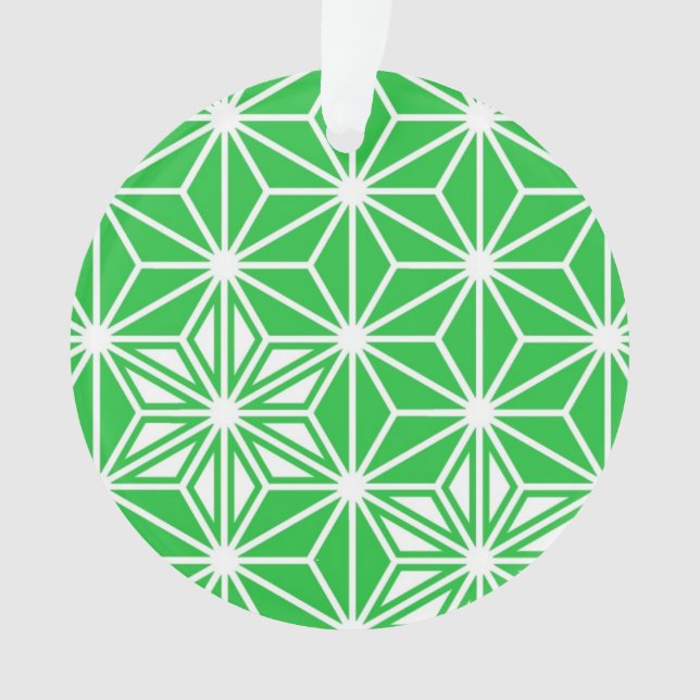 Japonais Asanoha motif - vert jade (devant)