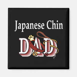 Japonais Chin papa Magnet