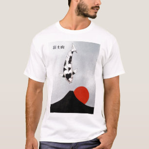 Japonais Mt Fuji Sunset Utsuri Mono T-Shirt