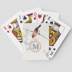 JAPONAIS OISEAU ART PERSONNALISÉ CARTES DE JEU INI