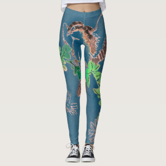 JAPONAIS OISEAUX EN BOIS HAUT DE GAMME Leggings IM
