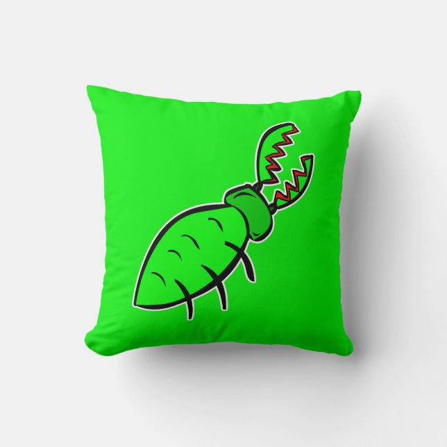 Japonais Rhino Stag Beetle Bug Coussin (Recto)