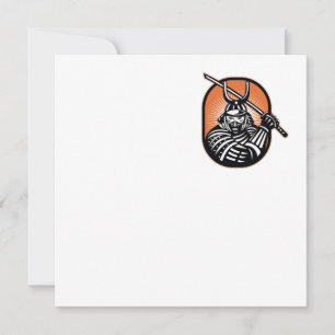 Japonais Samurai Warrier Sword Retro