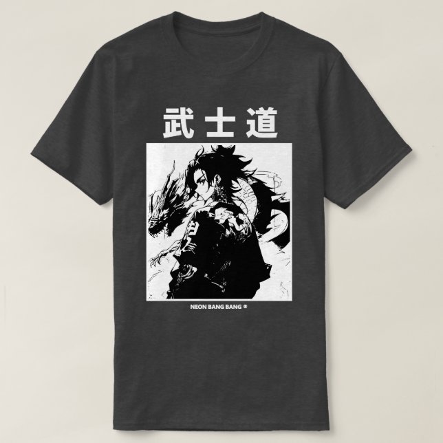 Japonais Samurai Warrior Streetwear 3 TShirt (Design devant)