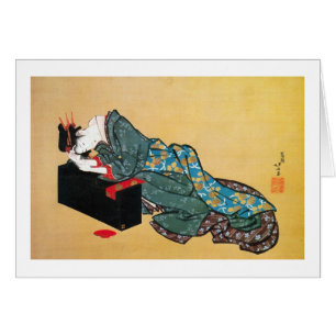 Japonaise Geisha Woman, Hokusai, Ukiyo-e