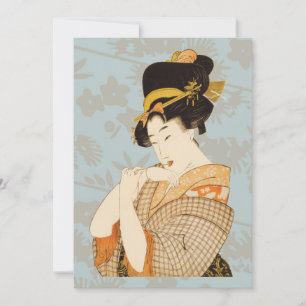 Japonaise vintage Geisha Girl Entertainer en Kimon