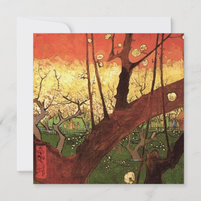 Japonisme : arbre de prunier en fleurs par Vincent (Devant)