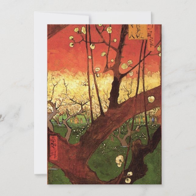 Japonisme : arbre de prunier en fleurs par Vincent (Devant)