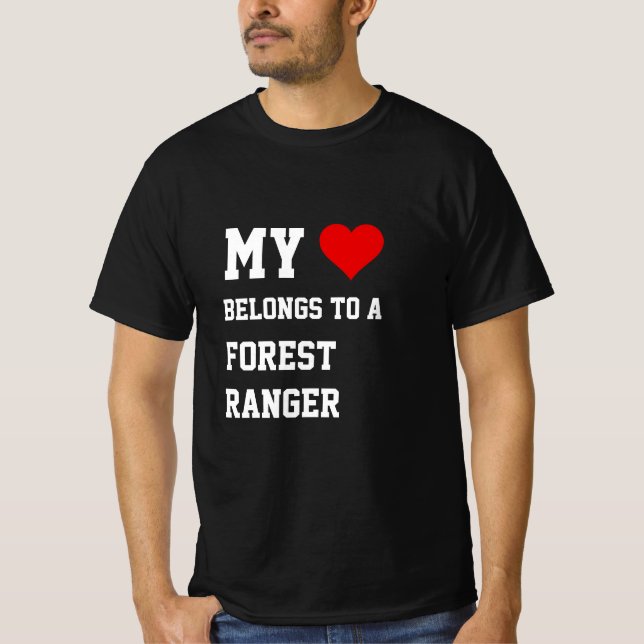 J'Appartiens À Un T-Shirt De Ranger De Forêt (Devant)