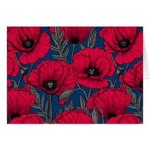 Jardin à pavot nocturne