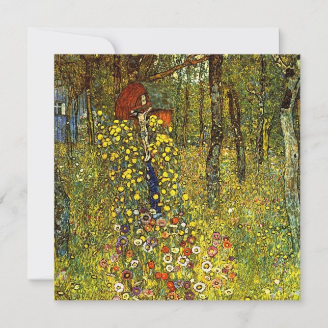 Jardin agricole avec Crucifix par Gustav Klimt (Devant)