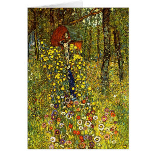Jardin agricole avec Crucifix par Gustav Klimt