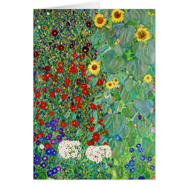 Jardin Agricole Gustav Klimt Avec Peinture De Fleu (Devant)