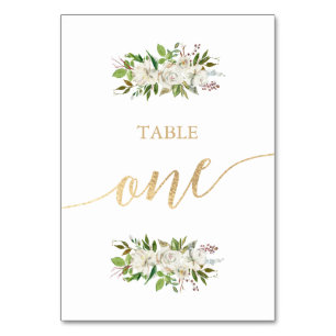 Jardin antique CARTE D'OR MARIAGE Floral