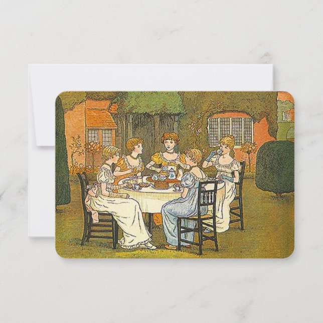 Jardin après-midi High Tea Women Invitation (Devant)