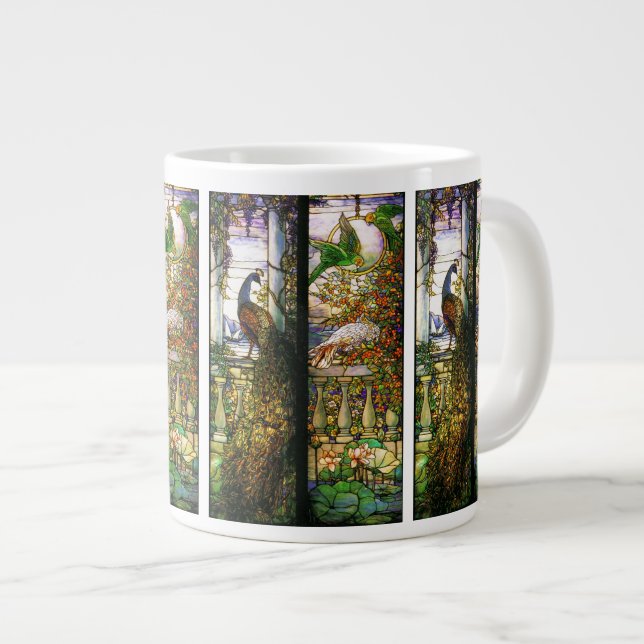 Jardin aquatique Art Nouveau Jumbo Mug (Devant droit)