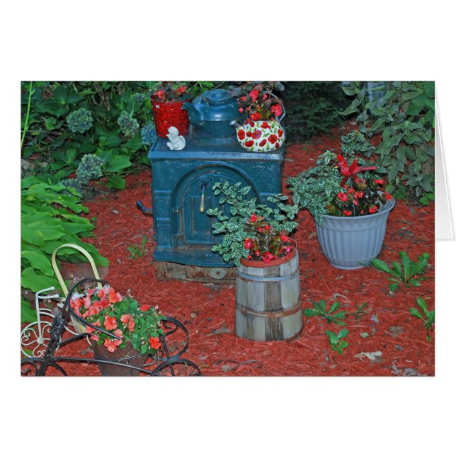 "Jardin avec le fourneau de fer " (Devant horizontal)