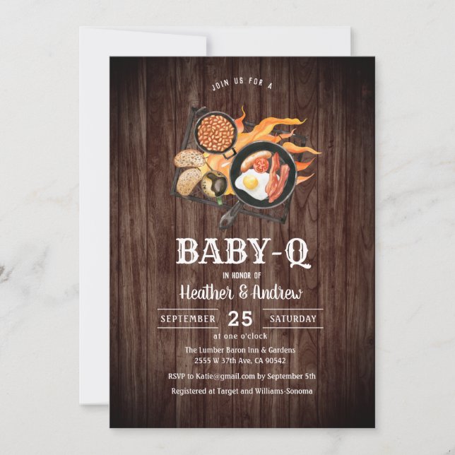Jardin BabyQ Baby shower Invitation (Devant)