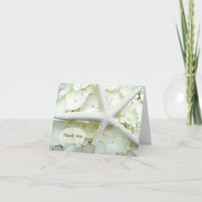 Jardin balnéaire Merci d'étoiles de mer blanc (Devant)