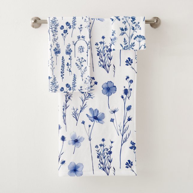 Jardin Bleu Fleur sauvage Motif (En situation)