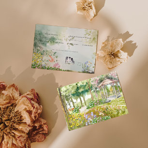 Jardin Bohème Fleur Sauvage RSVP de mariage