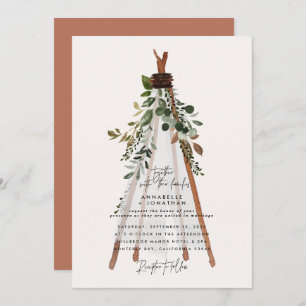 Jardin botanique bohème moderne teepee botanique