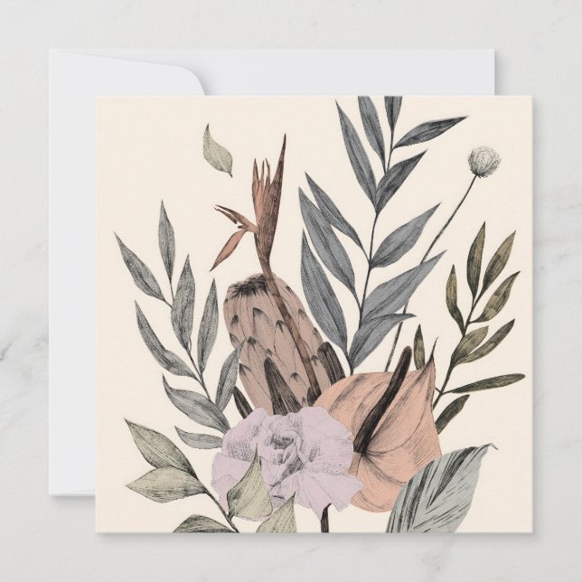 Jardin botanique de Boho - Illustration florale (Devant)