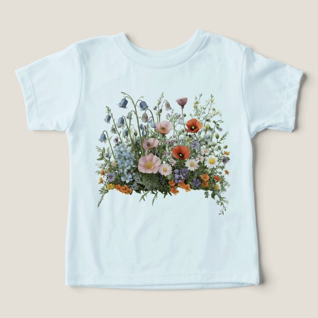 Jardin botanique de prairie fleurie fleurs (Design Recto)