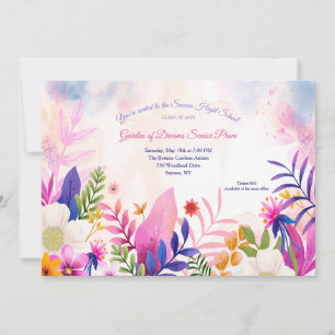 Jardin botanique des rêves Prom Invitations
