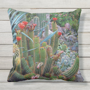 Jardin botanique du désert coloré Cactus Coussin