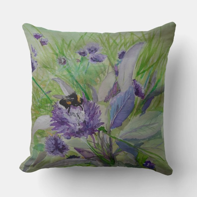Jardin bumble abeille sur un coussin (Recto)