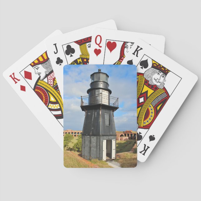 Jardin Clé Phare, Tortugas Sec Cartes De Jeu (dos)