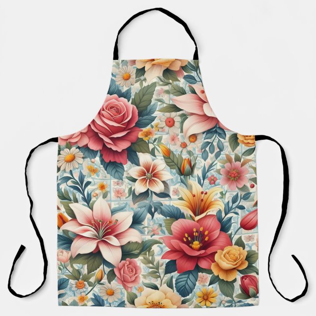Jardin coloré Motif tablier (Recto)