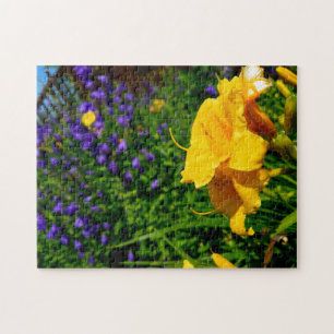 Jardin créatif de fleurs jaunes photo puzzle puzzl