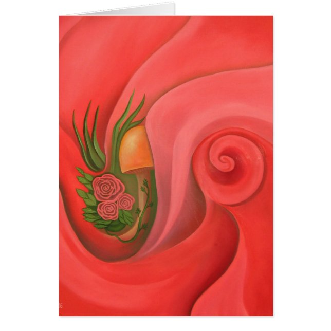 Jardin dans la carte de rose (Devant)