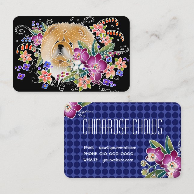 JARDIN DANSE cartes de visite - PERSONNALISER (Devant / Derrière)