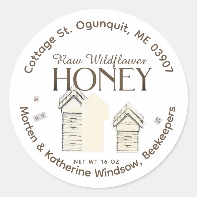 Jardin d'apiculteur de base Étiquette (Devant)