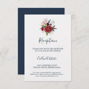 Jardin d'automne Carte d'insertion de réception