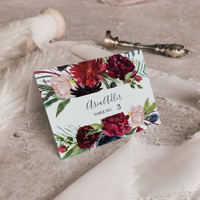 Jardin d'automne | Cartes de Mariage Bourgogne (Créateur téléchargé)