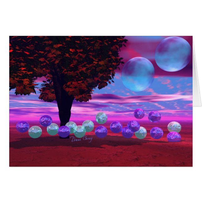 Jardin de bulle - s'est levée et la sagesse azurée (Devant horizontal)