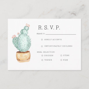 Jardin de Cactus   Aquarelle RSVP