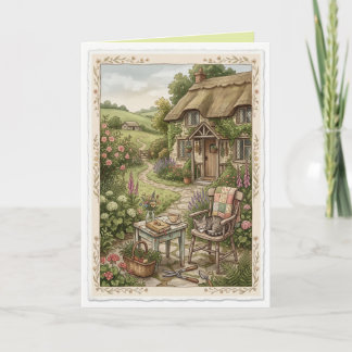 Jardin de campagne Carte d'art bohème folklorique