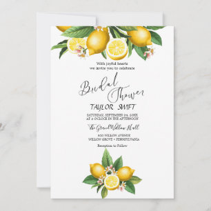 Jardin de Citrons Moderne Invitation à une Fête