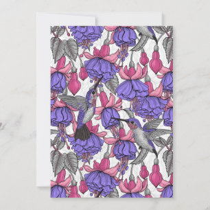 Jardin de colibris en rose et en melrose