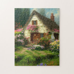 JARDIN DE COTTAGE ANGLAIS JIGSAW PUZZLE