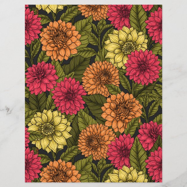 Jardin de dahlias (Devant)